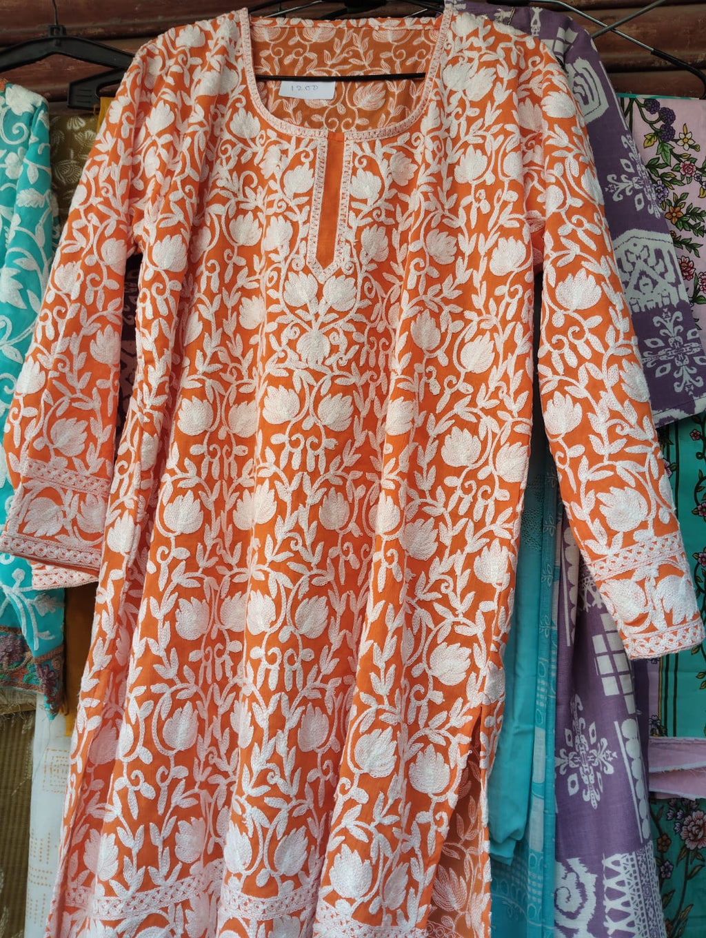 Kashmiri Jorjet Kurti for summer