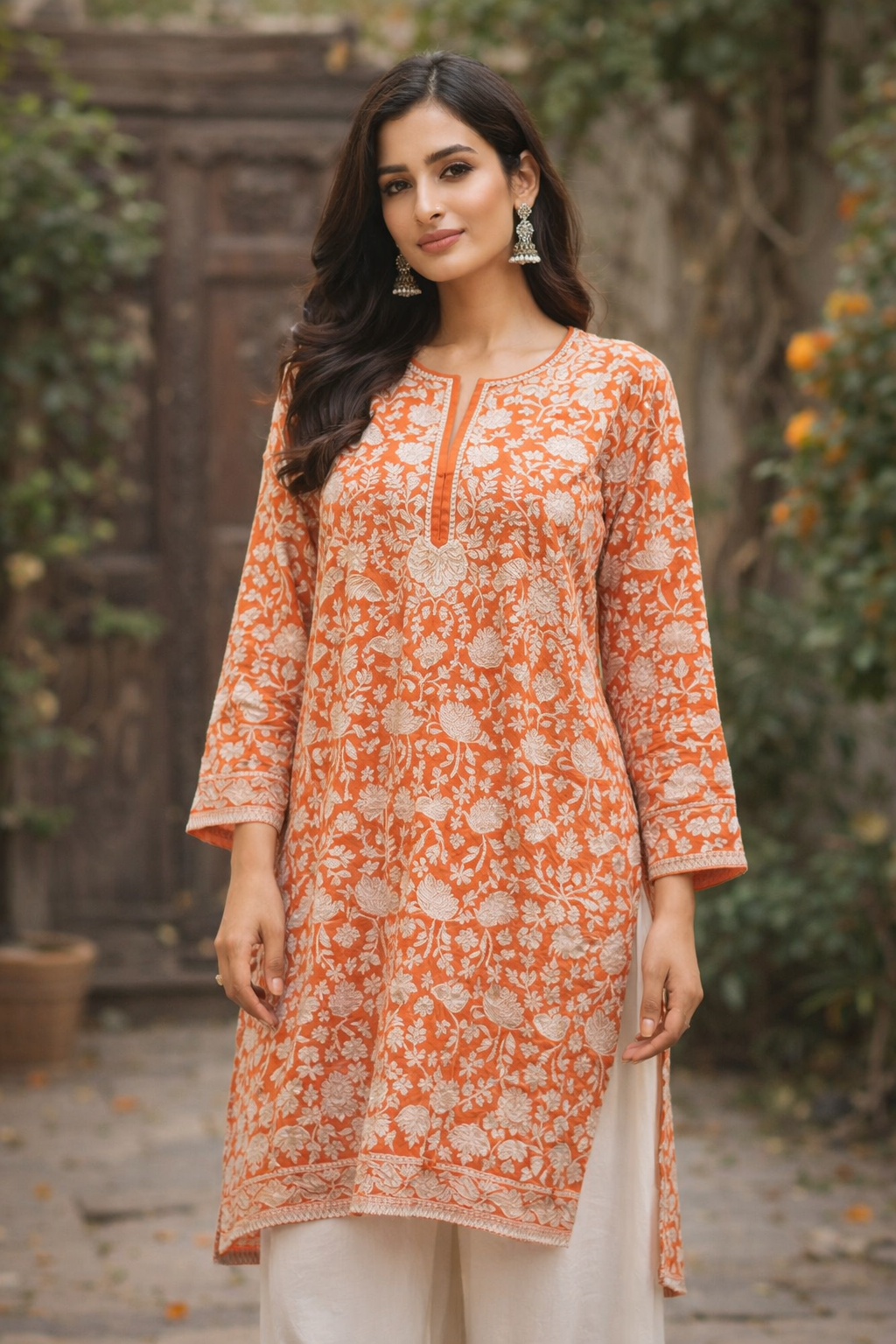 Kashmiri Jorjet Kurti for summer